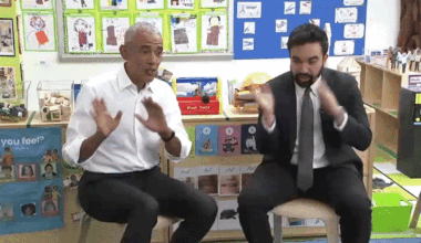 Obama, Mamdani sing ‘Wheels on the Bus’ with Bronx kids during first joint appearance: video