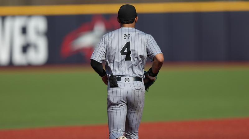 Hansen Hits Eighth Homer; Baseball Splits Twin Bill at Rider