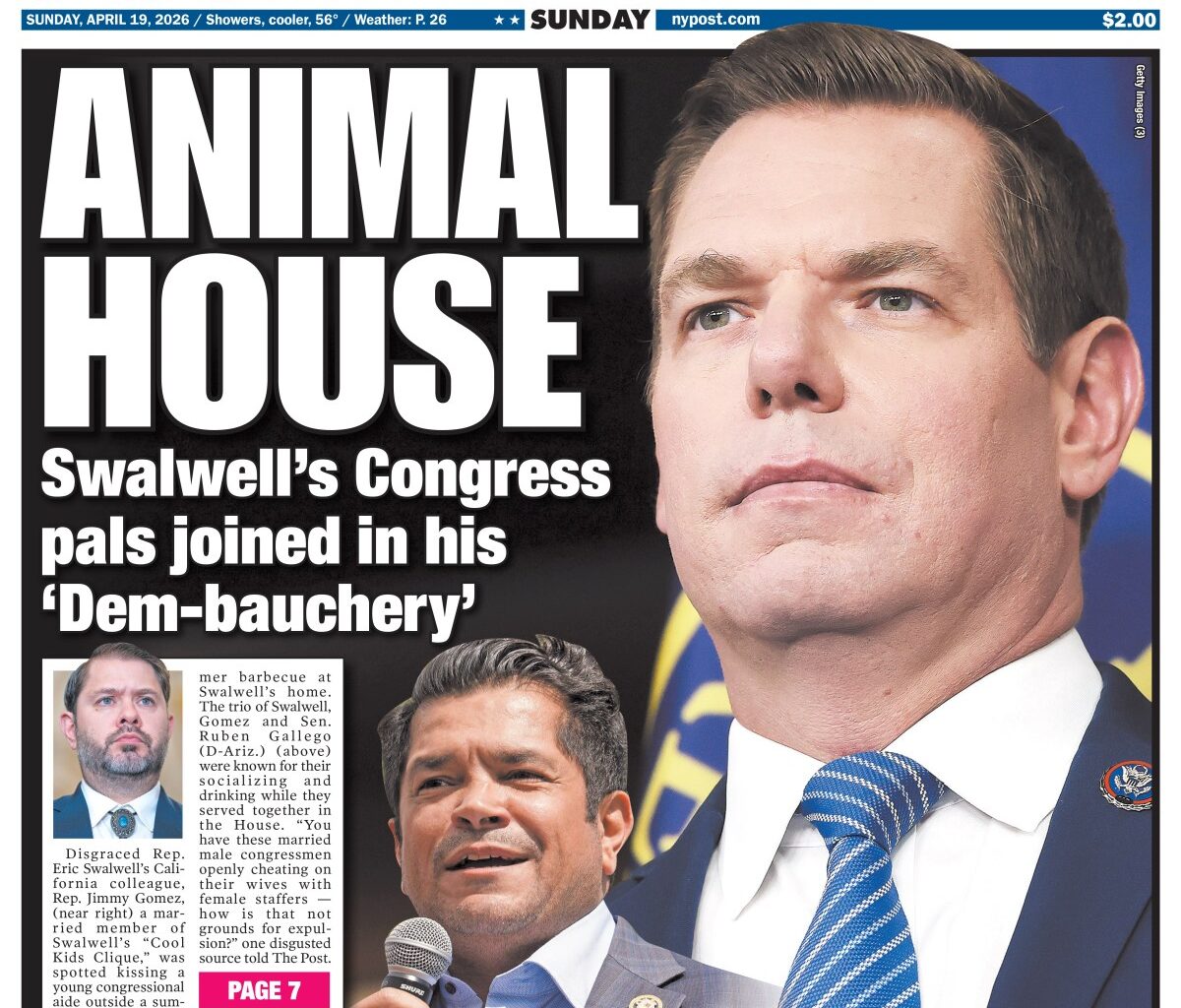 New York Post Cover for April 19, 2026