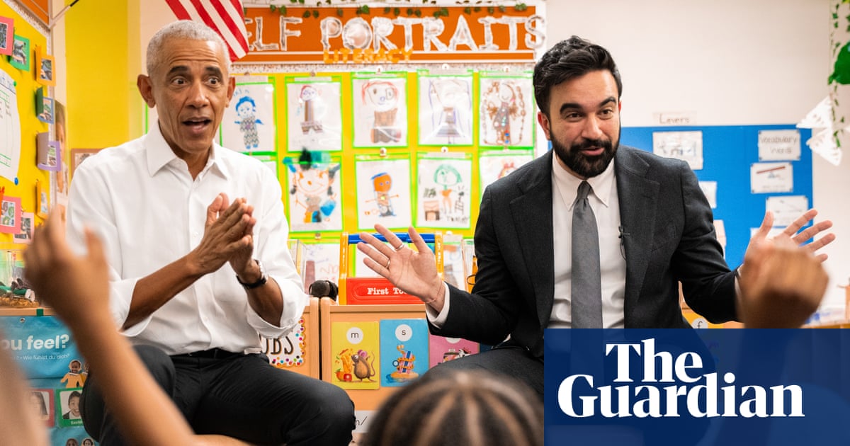 Obama and Mamdani sing The Wheels on the Bus with New York preschoolers – video | Barack Obama
