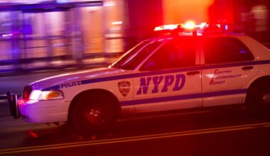 Police looking for 8 people in fiery Queens drag-racing meetup that took over the road