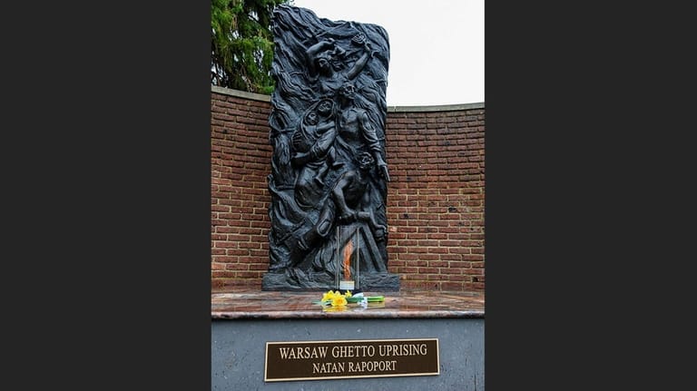 "Monument to the Warsaw Ghetto Uprising" in the Children's Garden...