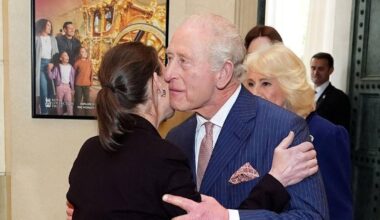 King Charles supported by Lady Sarah Chatto as he honours Queen Elizabeth on the eve of 100th birthday