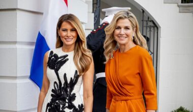 The Dutch royal’s look while meeting with the Trumps