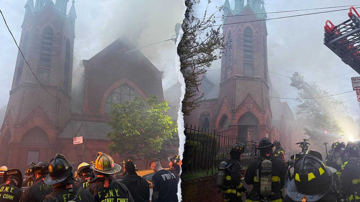 The A fire quickly ravaged the First Reformed Church of Astoria after a fire