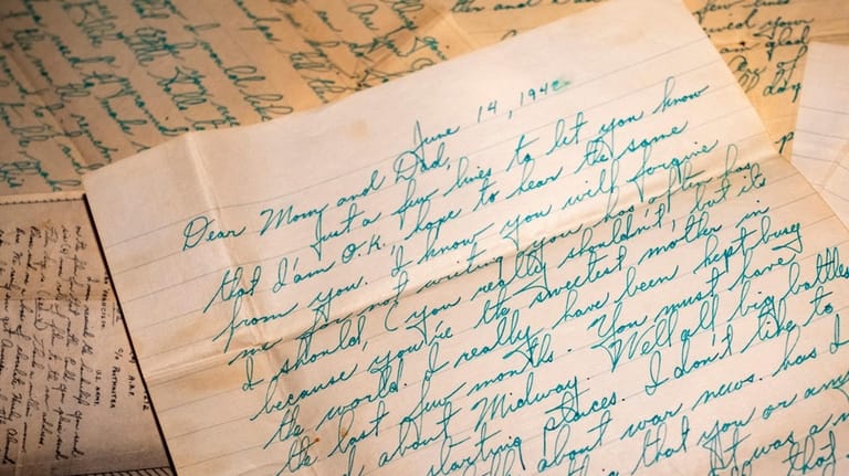 Letters sent to family at home in New York from...