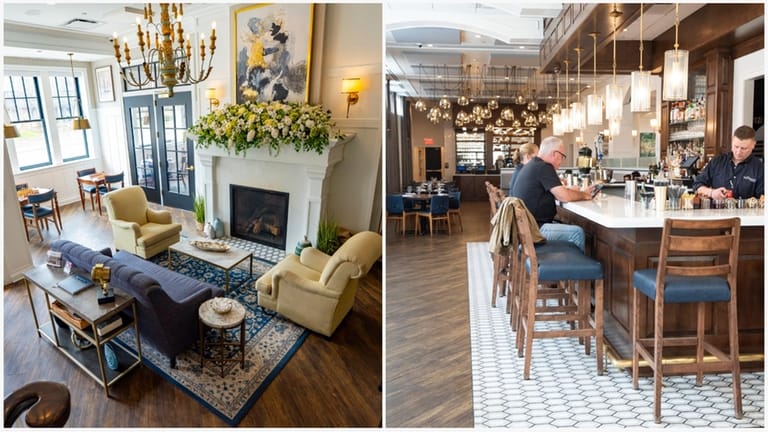 The lobby and bar at The Northport Hotel.