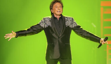 Singer Barry Manilow performs onstage during the “Manilow: The Last Seattle Concert” at Climate Pledge Arena on July 12, 2025, in Seattle, Wash. After postponing concerts due to lung cancer recovery, Manilow announced a new date for his Albany engagement. 