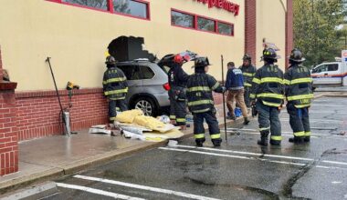 Woman crashes SUV into Elmont CVS wall, but causes no injuries