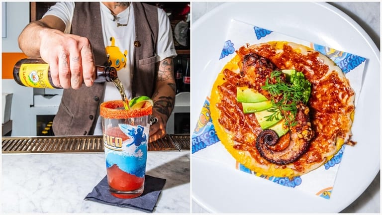 Order a michelada, the spicy beer cocktail, with The Craken...