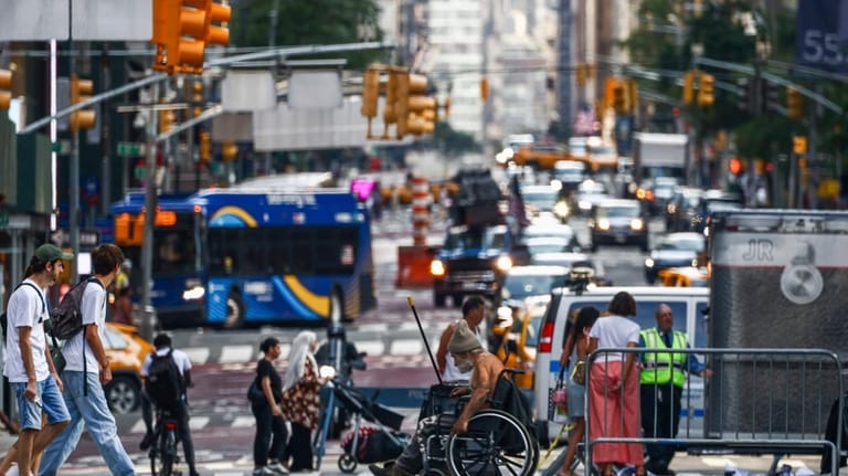 New York City traffic.