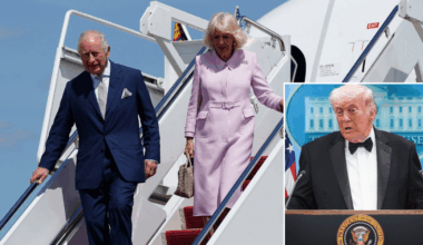 King Charles and Queen Camilla touch down in Washington DC as Donald Trump meeting looms