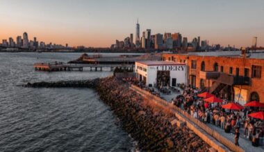 Red Hook Barrel Yard in Brooklyn, New York