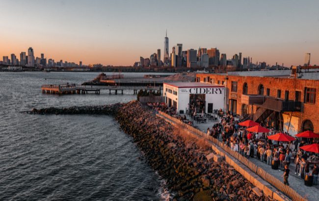 Red Hook Barrel Yard in Brooklyn, New York