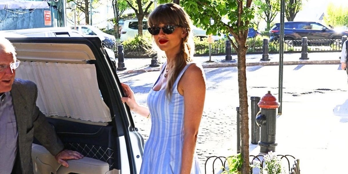 Shop Taylor Swift's Striped Staud Dress That She Wore in NYC