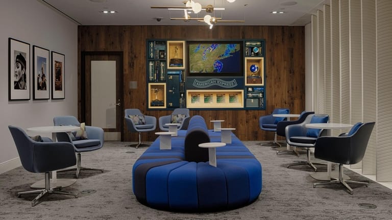 The American Express Centurion Lounge reopened in 2021 after a...