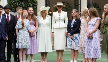 Melania Trump and Queen Camilla host students for VR history event