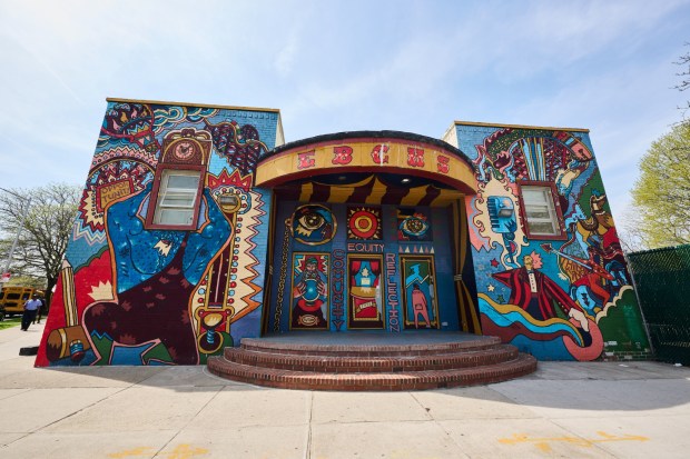 East Brooklyn Community High School in East Flatbush, Brooklyn, is pictured on April 16, 2026. (Photo by Marcus Beasley / CUNY)