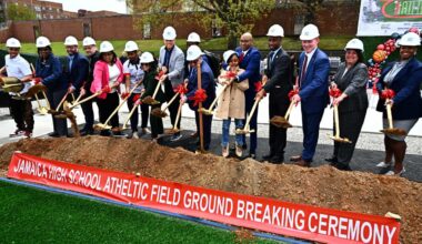 Groundbreaking ceremony held for new track and field at Jamaica Educational Campus – QNS