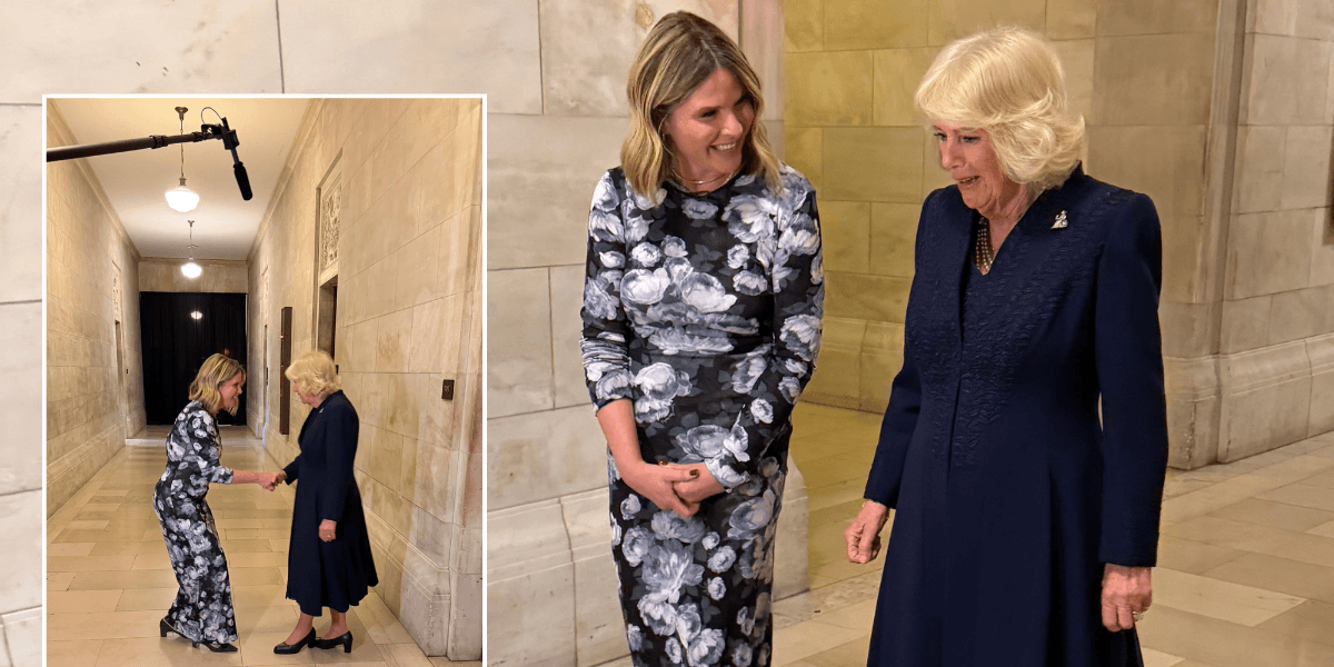 Queen Camilla sits down for rare US interview with President George W Bush's daughter