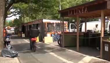 Outdoor dining sheds return to restaurants, cafes, and other businesses around New York City