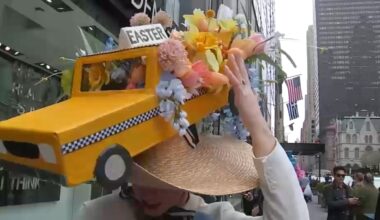Creative bonnets take center stage at Easter Parade in Midtown