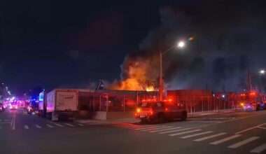 College Point fire: Firefighters battle flames at industrial complex in Queens, NYC