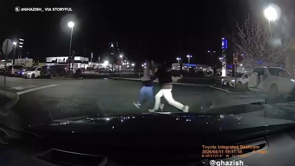 Video shows people running away from the restaurant.