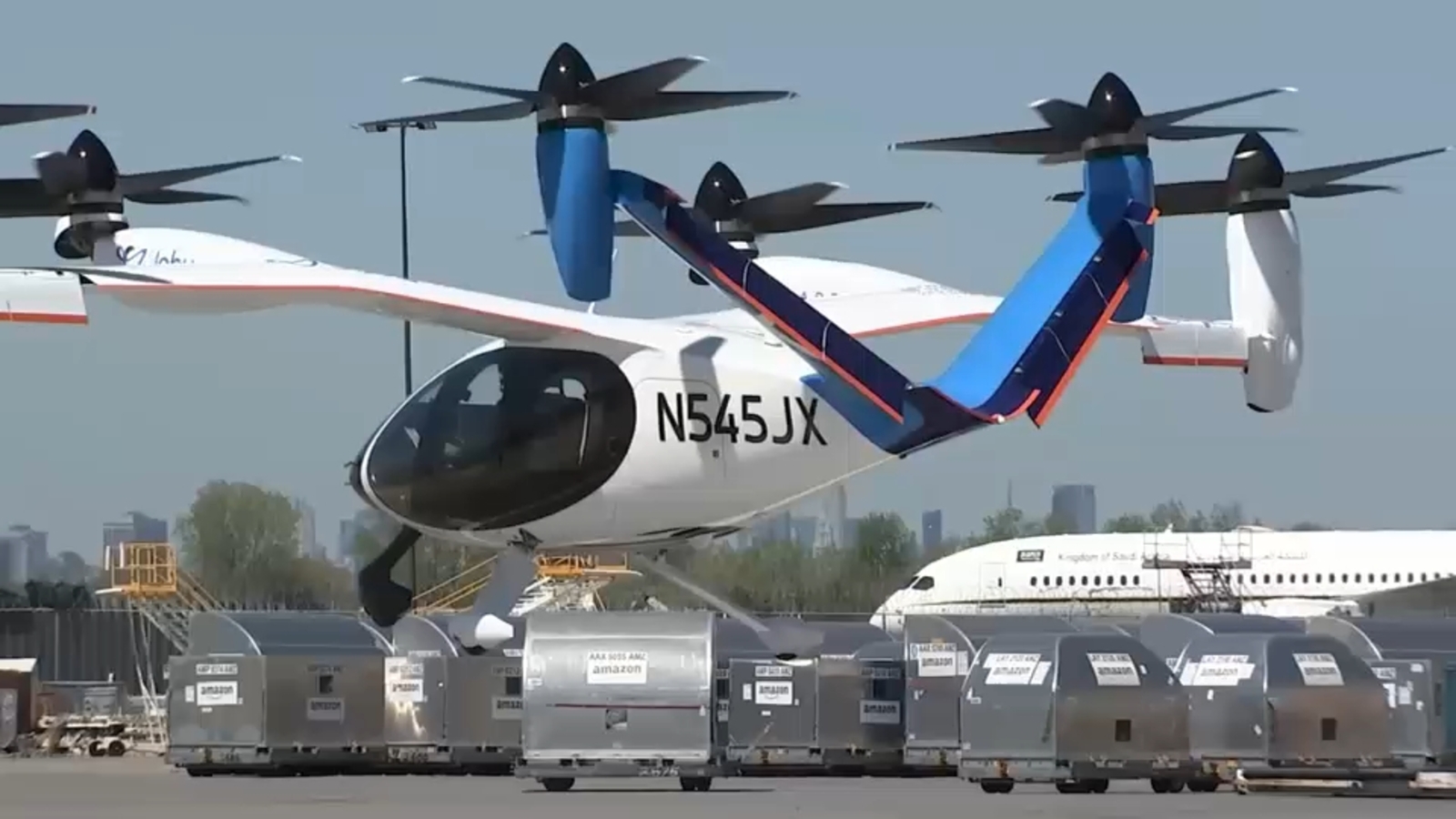 Electric air cabs take flight in New York City with new technology from Joby Aviation tested at JFK Airport