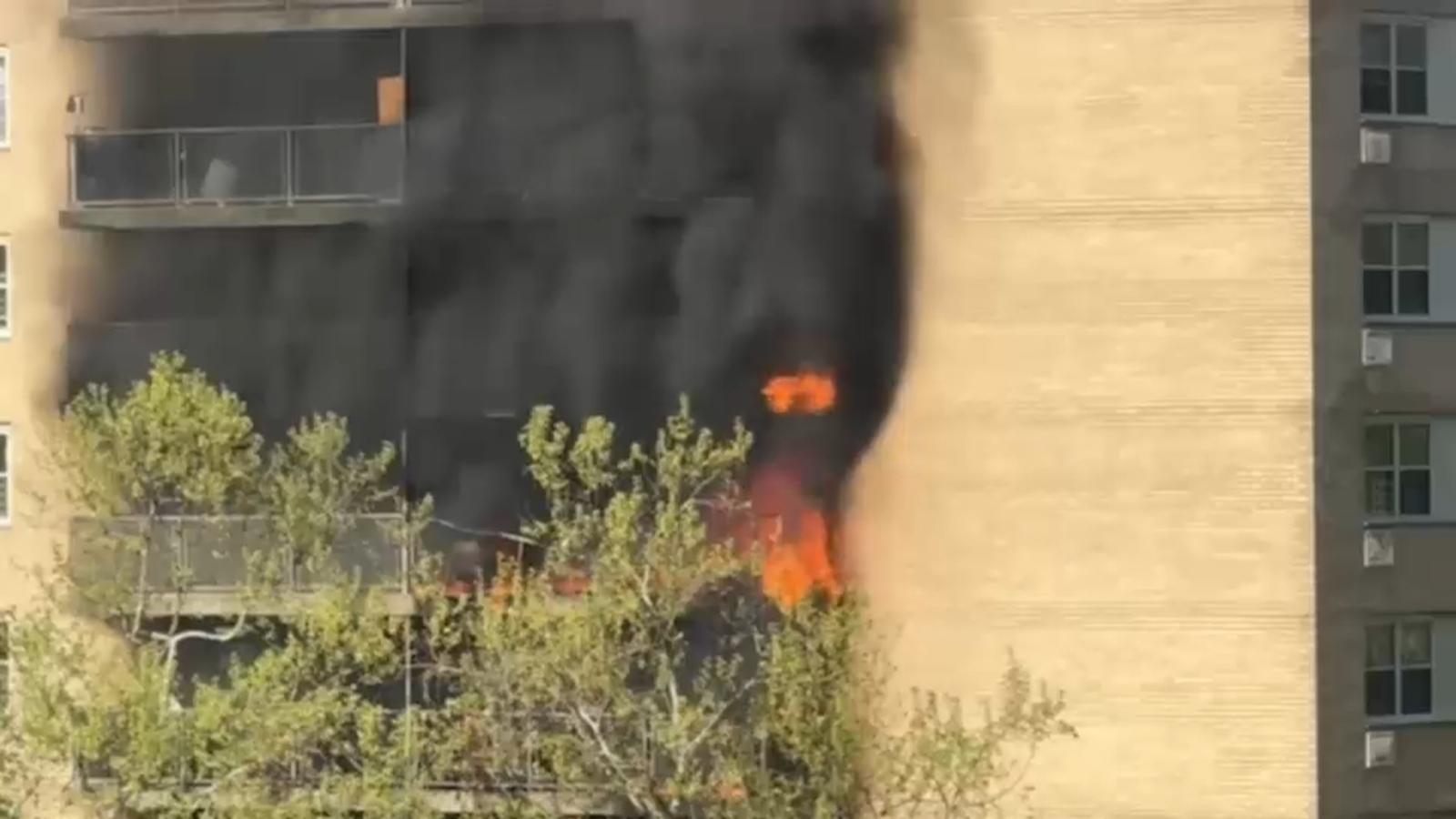 Yonkers apartment fire: Flames spread across balconies during high-rise blaze in Westchester County