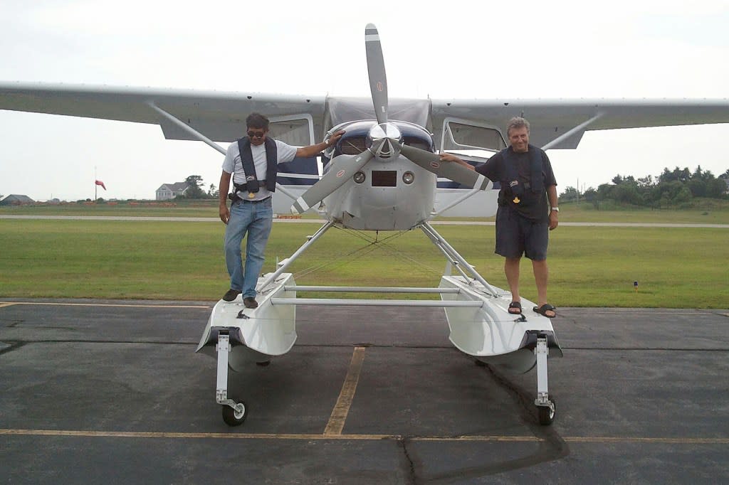 Oppedisano, right, and Jose Urena, left, survived the crash. Obtained by NY Post
