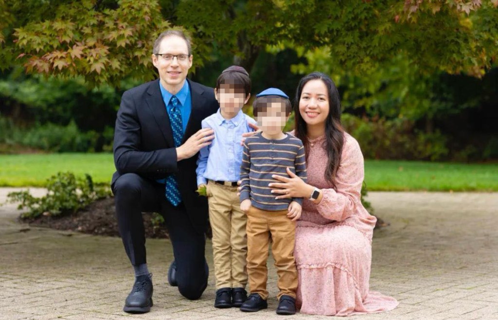 Cherry Cayetano Sobel and her family.