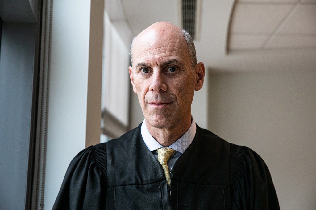 James Boasberg, incoming chief judge of the US District Court, poses in his judicial robe.