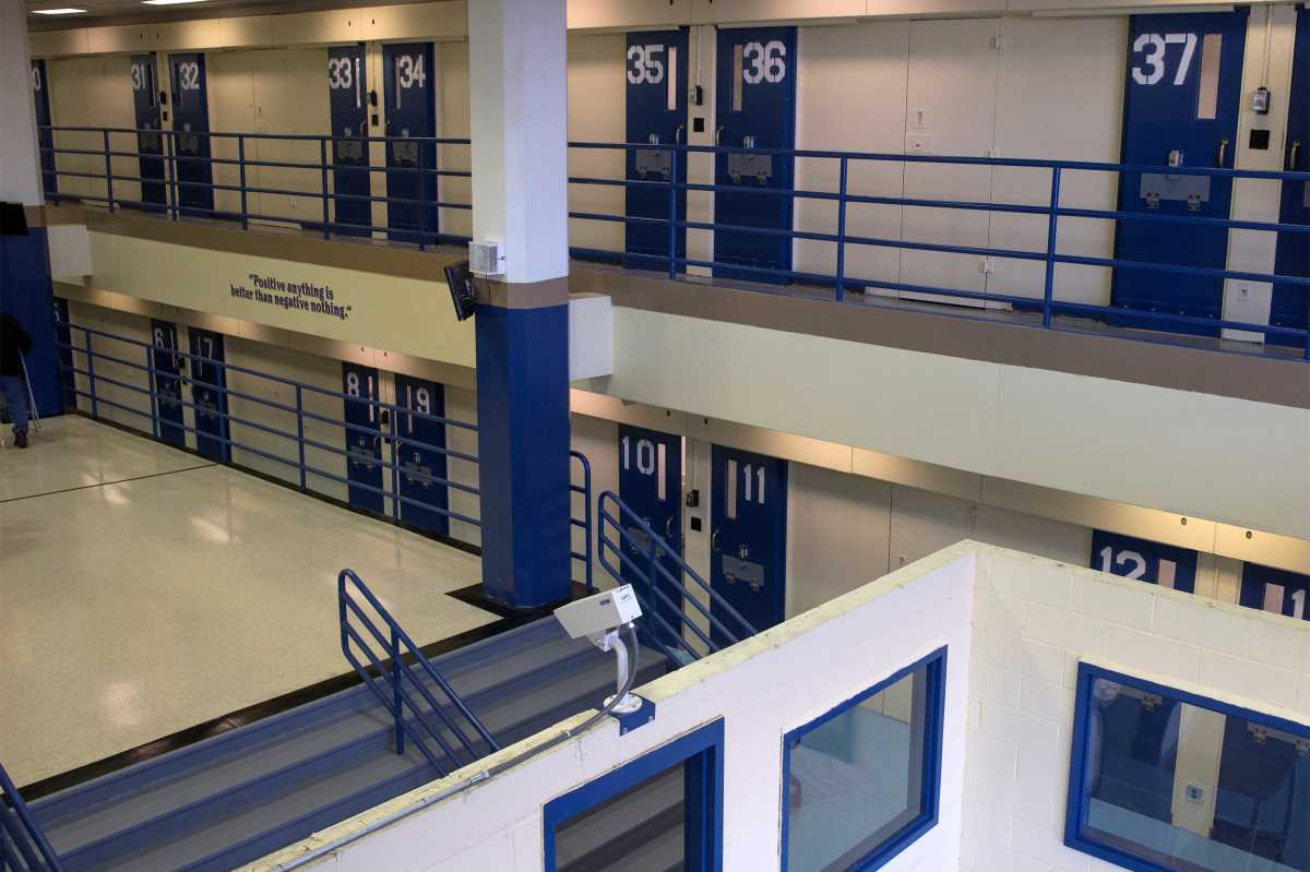 Jail cells on Rikers Island
