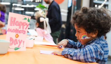 A young guest at last year’s festival makes a card for his mom. Photo: Brooklyn Org.