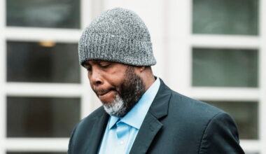 Former NBA player Damon Jones exits the Brooklyn Federal Courthouse in New York