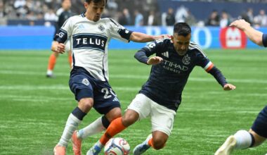 NYCFC blanked by Whitecaps in 2-0 loss