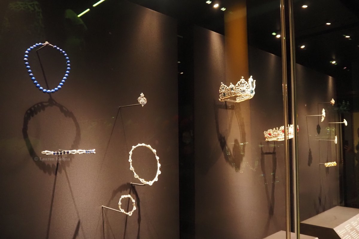 Views of Queen Elizabeth II: Her Life In Style at the King's Gallery, Buckingham Palace in London on April 9, 2026 (Photograph © Lauren Kiehna. All rights reserved.)