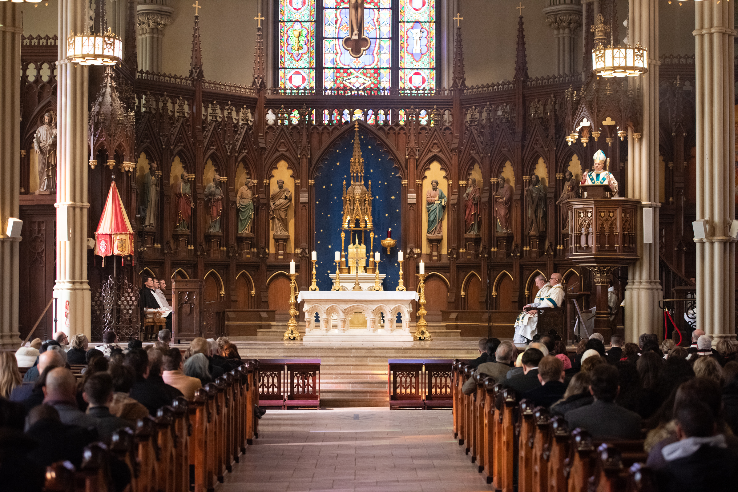 Mass underway at Old St. Pat’s