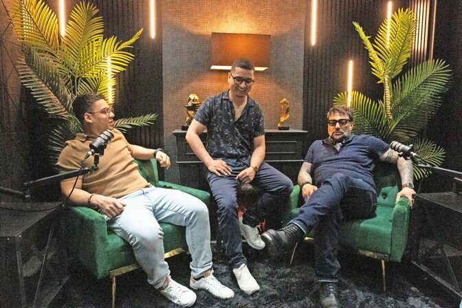 Antoly Rodriguez, a musician, Eduardo Res&eacute;ndiz, a photographer, and William Grusel, a photographer and celebrity hairstylist, have been working together to expand TR Production Studios.