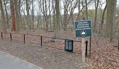 The Enslaved African Burial Grounds are hidden behind Van Cortlandt Park&rsquo;s tennis courts.