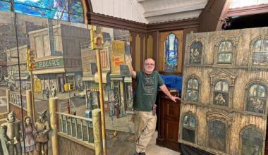 Daniel Hauben, 69, did his first large-scale work on his bedroom at around 9 years old, shortly after he first moved to Kingsbridge Heights.