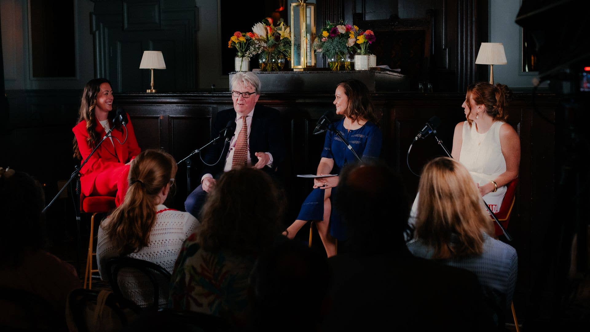 Andrea Caamano, Robert Hardman, Emily Nash and Emmy Griffiths recorded a live podcast about the late Queen