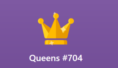 Today’s Queens #704 LinkedIn Answer (April 4, 2026)