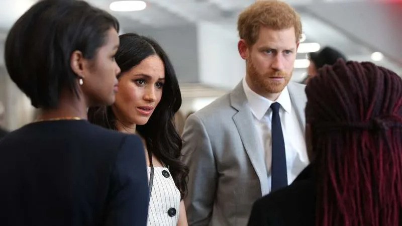 Meghan Markle and Prince Harry attend a reception with delegates from the Commonwealth Youth Forum in 2018. By: MEGA