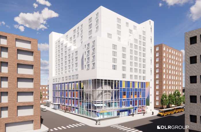 Renderings for the new clubhouse. Photo via Variety Boys & Girls Club of Queens.