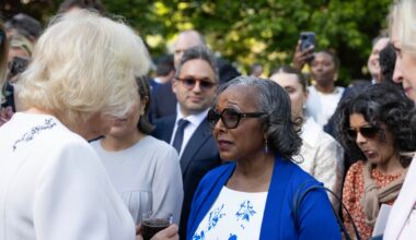 Queen Camilla Speaks with Advocates for Survivors of Domestic Violence at Garden Party