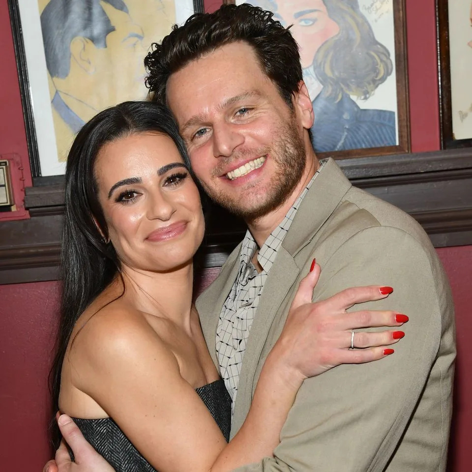 Lea Michele and Jonathan GroffCredit: Stephen Lovekin/Shutterstock