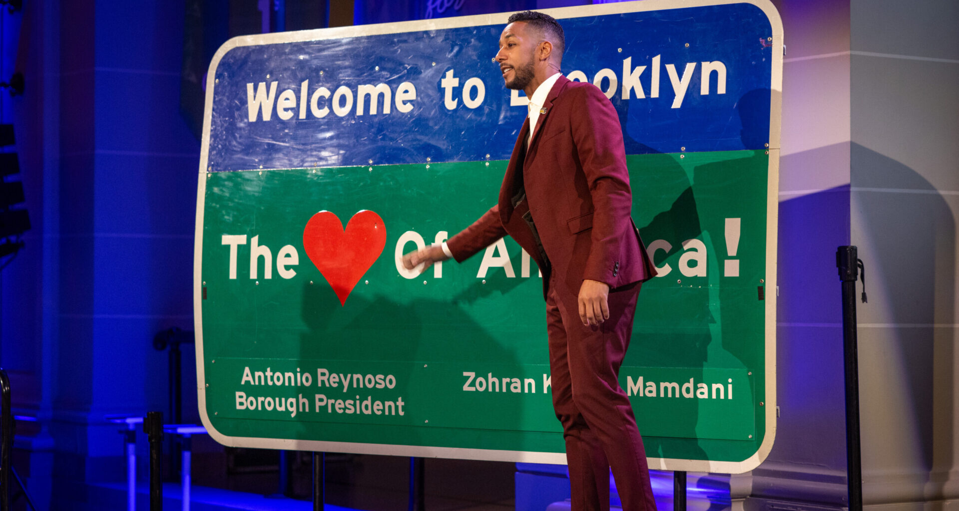 Brooklyn Borough President Antonio Reynoso delivered the State of the Borough address at the Brooklyn Museum on April 16, 2026. Photo: Joel Cruz/Office of the Brooklyn Borough President