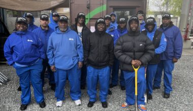 Members of the Green Readiness Opportunities for the Workforce crew. Photo: Wayne Daren Schneiderman/Brooklyn Eagle